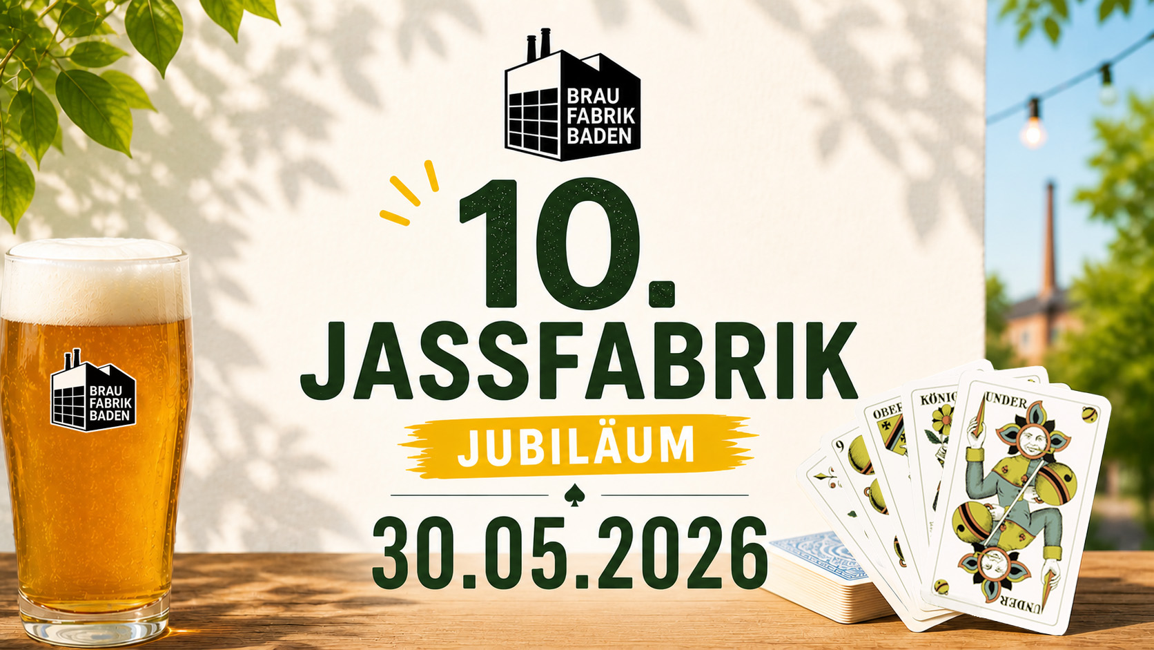 JassFabrik – 10. Jassturnier in der Braufabrik